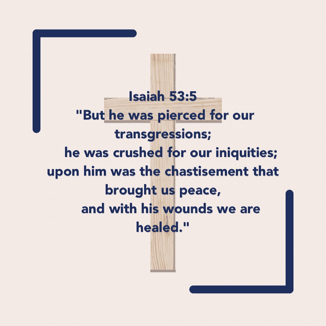 Happy Good Friday! May we rejoice today knowing that Sunday is coming and that by his wounds we are healed! #GoodFriday #Easter