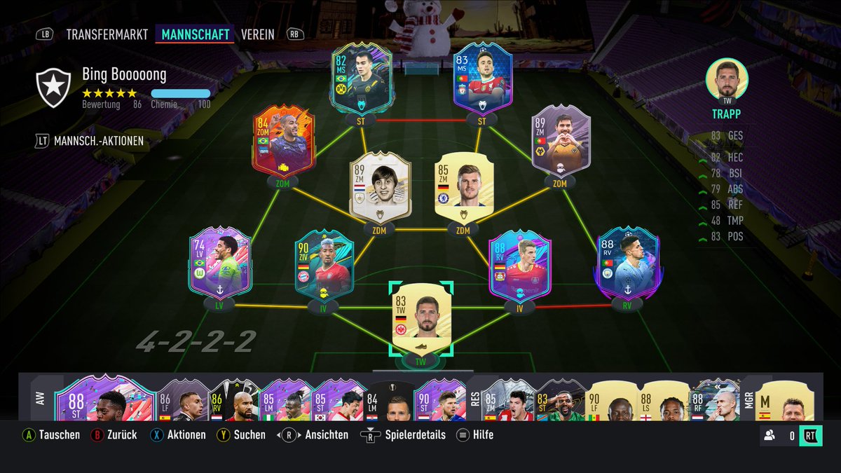Raphi22_'s tweet photo. #SheeshTeam Hi Yaya und Community, dass ist mein Team, alles untrade und habe ca 400k Budget. Danke und Grüße https://t.co/Rrpd2SUvla
