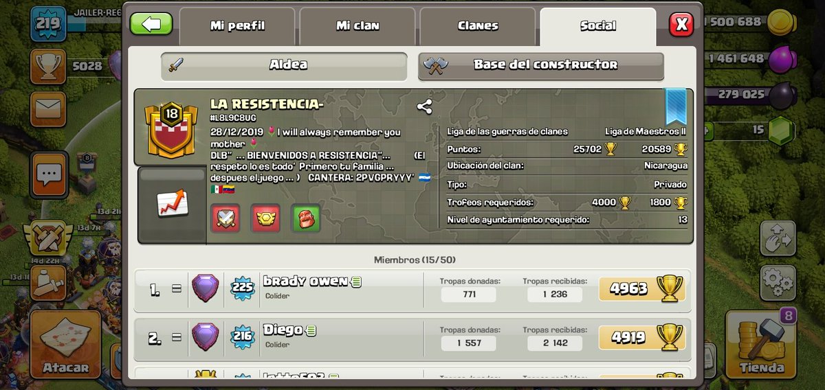 Jailer882's tweet photo. Nos faltan 3 jugadores para hacer liga de 15 gente, no se queden sin liga solo TH13 unanse para guerrear y ganar las medallitas🔥🔥🔥🔥 https://t.co/Z8qXt1p4Cj