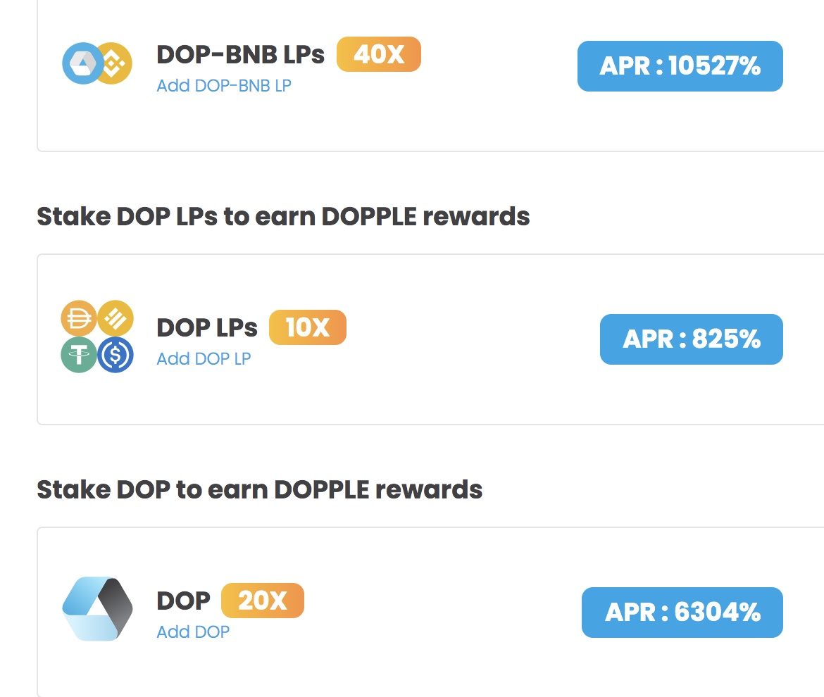 dopplefi's tweet photo. Start staking and farming to earn $DOP rewards
https://t.co/M3sInS788P

#BSC #YieldFarm #YieldFarming #Staking https://t.co/h5jGFJe2OM
