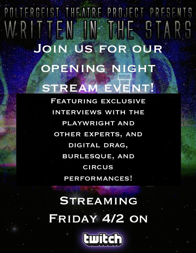 PoltergeistThe1's tweet photo. 6pm PT on https://t.co/OiAvHwBtOz join us for the digital launch of our debut radio play! Featuring a pre-show cabaret with drag, burlesque, and exclusive interviews and culminating in our full radio play!

Learn more and donate at https://t.co/GgO65K4t1m! https://t.co/5atI6BDz2W