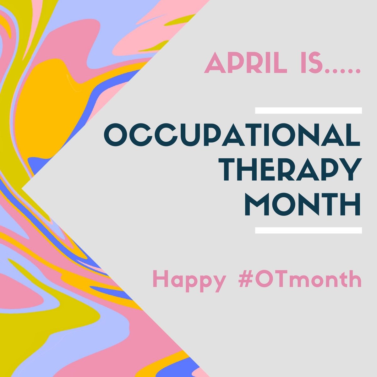Happy Occupational Therapy month, all! We hope you'll join us this month in looking for more ways to get involved in OT advocacy--like joining our OTAC PAC wine mixer April 25th (more to come on that soon). #OTmonth #OTadvocacy #occupationaltherapy
