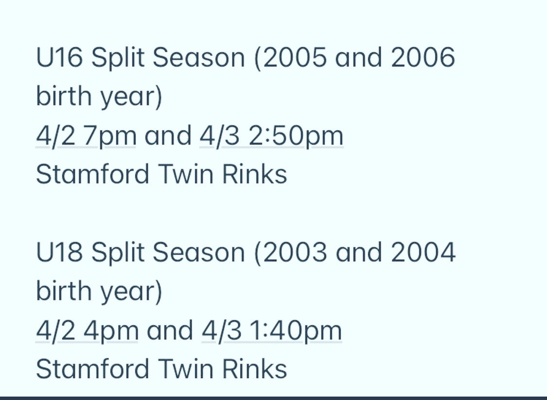 Midgets interested in split season, register at MFYHA.org #rollmf