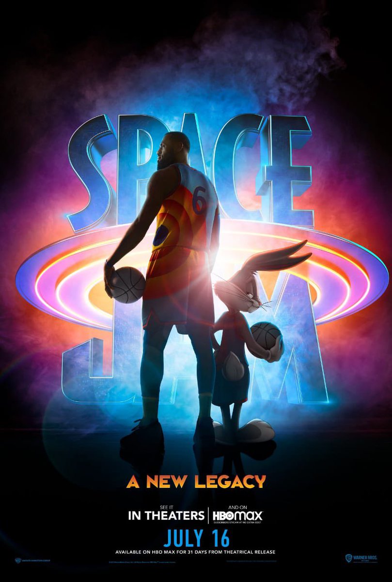 Nuevo póster de #SpaceJam #ANewLegacy, la película se estrena el 16 de julio y mañana saldrá el primer trailer. #SpaceJam2