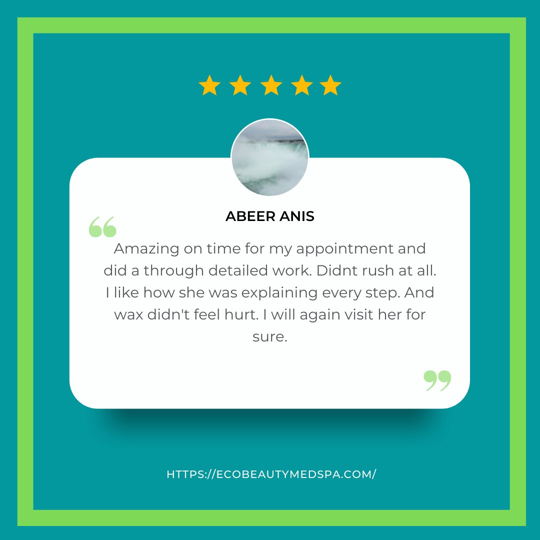 ecomedspa's tweet photo. We are so honored to receive this kind of review. This is only one out of more than a hundred reviews that we have in Google. 

Google: https://t.co/5P7BmaXx45  Facebook: https://t.co/2kHi36CbYl

#hairremoval #rejuvinated #glowingskin #toronto #etobicoke #painlesswax #waxing https://t.co/L2NmKzXaFC