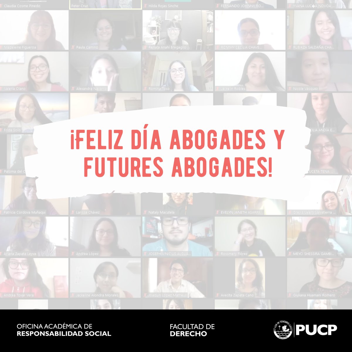 RSDerecho's tweet photo. ¡Feliz día, abogades! 
Desde la OARS, apostamos por un ejercicio de la profesión comprometido por nuestra realidad social. Nos alegra que cada vez más estudiantes, docentes y egresades se sumen desinteresadamente a nuestro trabajo.
#DíaDelAbogado https://t.co/zdbn4eSEs3