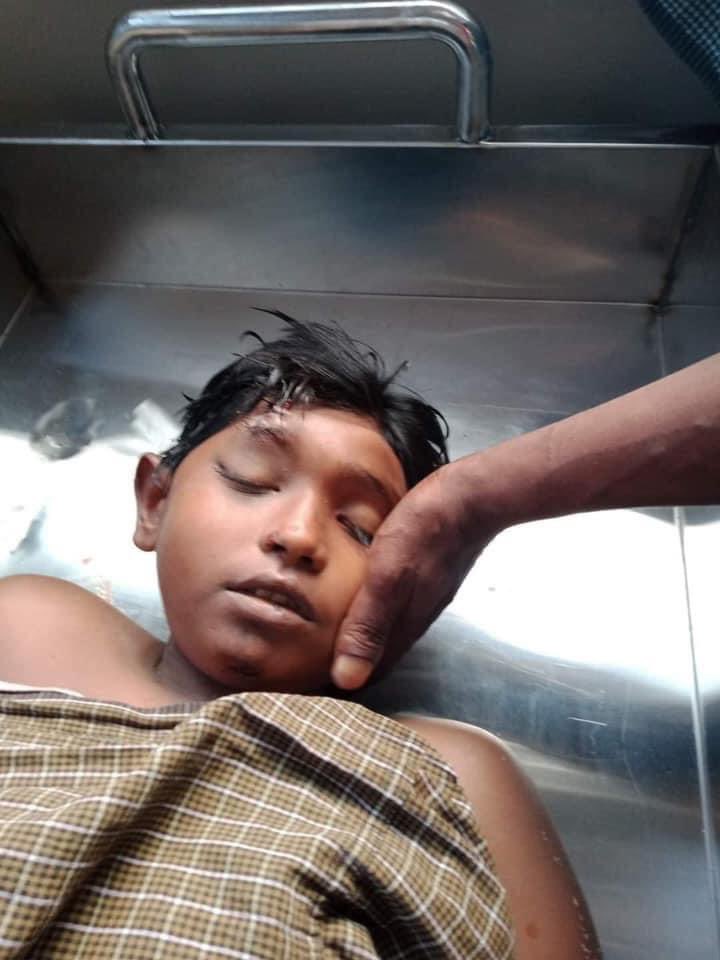 hannah_chaw's tweet photo. Sai Wai Yan,a 14 years old student from BEHS(1) Mingalar taung nyint was shot in the head. Save our Children.Internet cut off is a huge problem for us to get ground information @hrw @clarissaward @poppymcp @MayWongCNA @cape_diamond #CrimesAgainstChildren #WhatsHappeninglnMyanmar https://t.co/1UO1S8vJCi