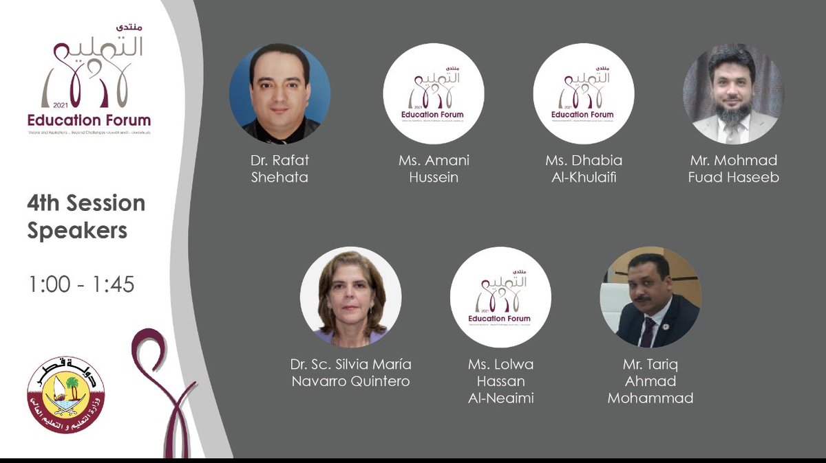 Qatar_Edu's tweet photo. The #Virtual_Education_Forum_2021 reflects the efforts made to promote the educational outcomes, labor market requirements and sustainable development as top priorities.
 
🔗 Read more: https://t.co/WXszHDbify https://t.co/4VULAJyXlD