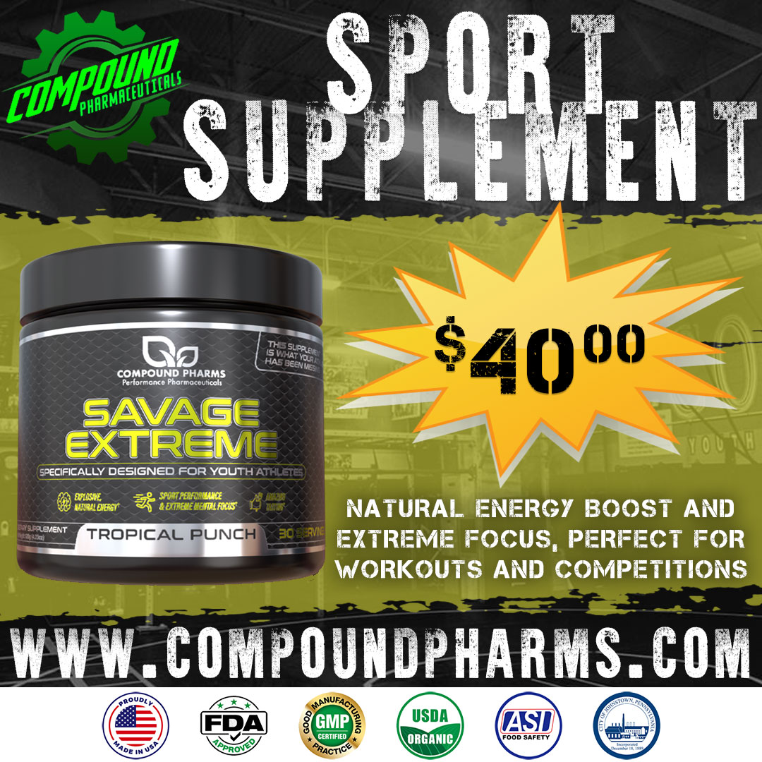 CompoundPharms's tweet image. Savage Extreme: WAY more than just a natural energy drink!

It’s time to be extremely Focused for that Next huge competition, workout or exam. 1/2 scoop is all it takes to give you the edge!

Buy 3 Products or More for #FREEShipping

compoundpharms.com

#wrestling #Wrestlers