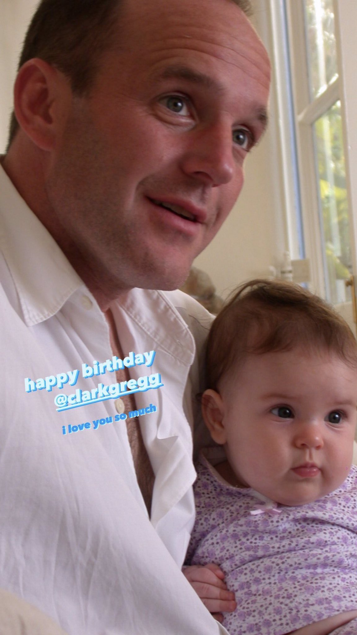  | Stella Gregg IG Happy Birthday Clark Gregg     