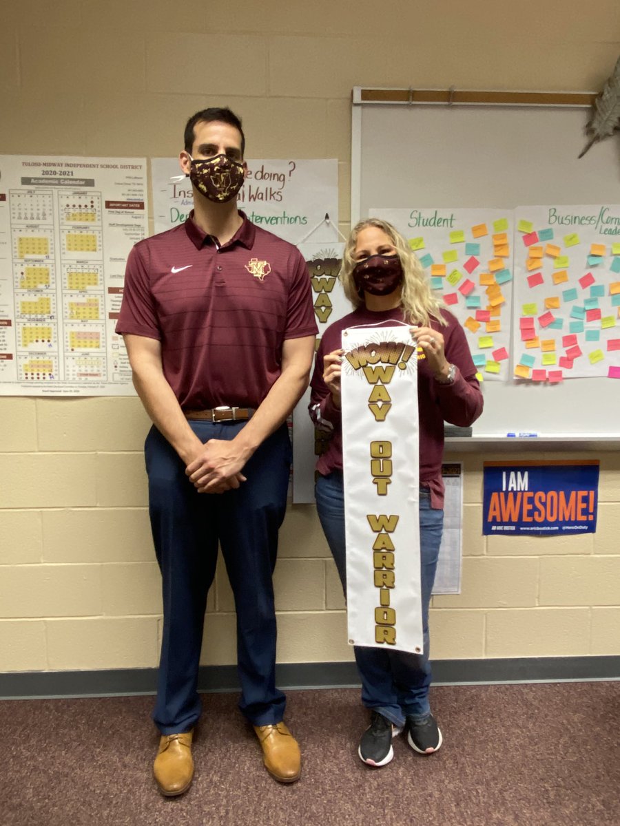 Thank you, @TMISD_DrF  for joining our Way Out Warrior breakfast celebration. #WOW