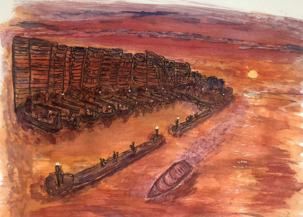 hsiraj6's tweet image. It’s pleasure to have a coffee in a sunset @SeaHouseCafe .
#sunset #weekendpractice #watercolorpainting  #Maldives