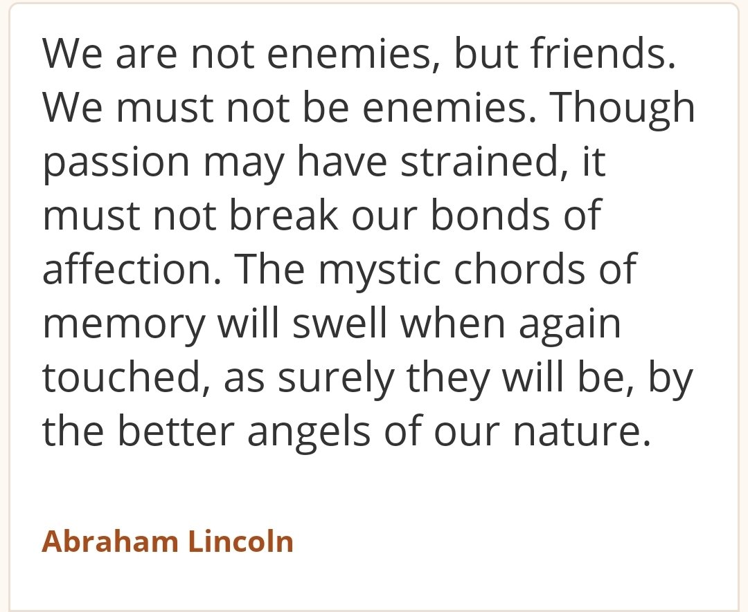PuzzlezOG's tweet photo. ONE OF MY ALL TIME FAVORITE QUOTES 🤞🏾💯🔥❤❤❤ I LOVE YOU ALL SO FUCKING MUCH.. God Bless && have an AMAZING Friday!!
#friends #quote #AbrahamLincoln #AmericanHistoryX #loveislove #PositiveVibes #goodenergy #HappyFriday #Smilemore #notenemies https://t.co/RdzLPlxfoE