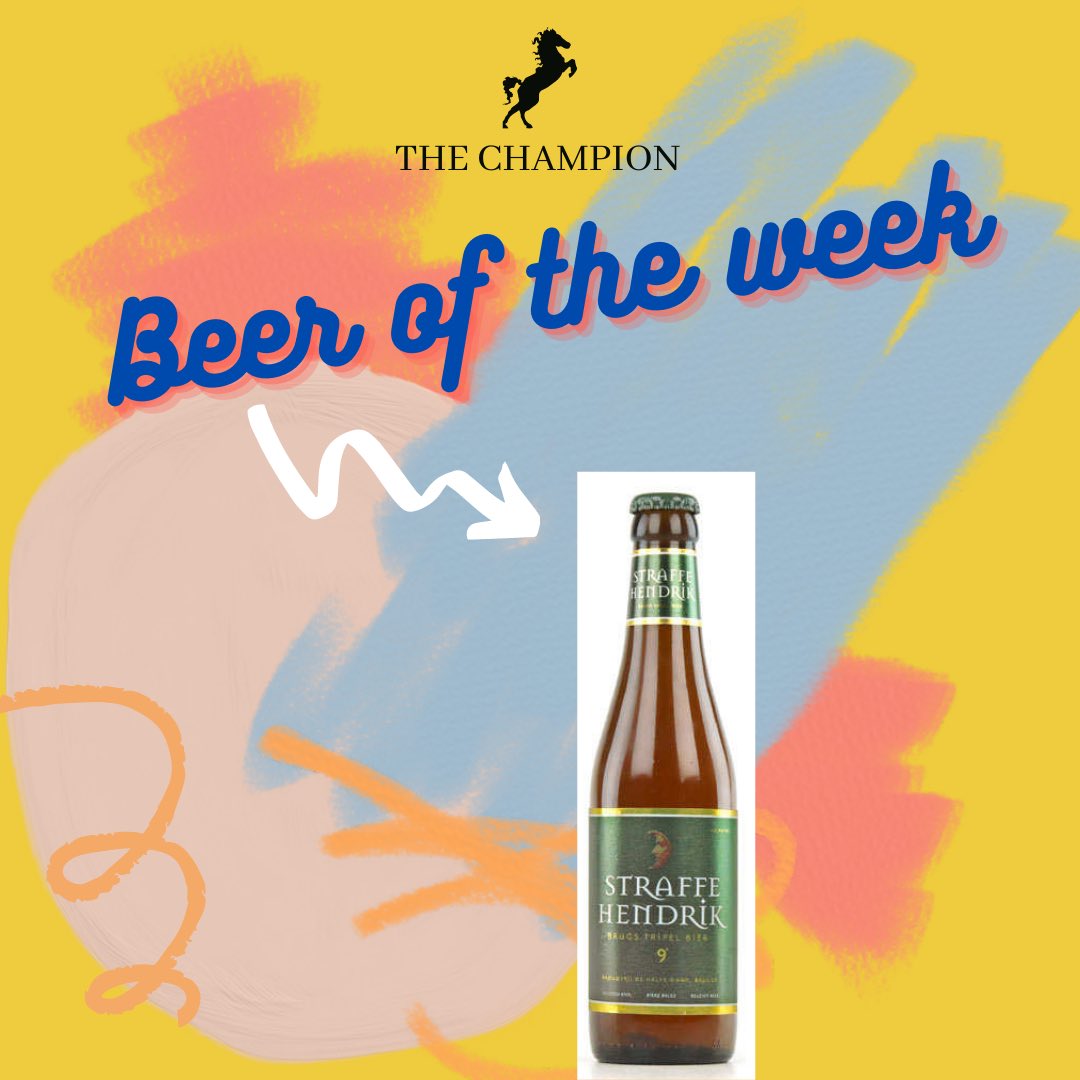 thechampionpub's tweet photo. @De_Halve_Maan brings you Straffe Hendrik Tripel this evening🍻

A wonderful blend of beautiful hops and 6 different malts for a 9% ABV

Eye: Golden
Nose: black pepper, ginger, coriander
Taste: Quality hops, malts and caramel 

#beeroclock #tripel #bier https://t.co/Jz8RfW42Qb