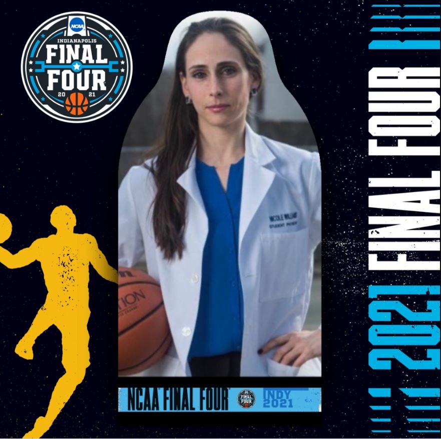 HofstraPride's tweet photo. We are honored to showcase these four #Hofstra heroes at the @marchmadness Final Four. We are so proud of these members of the #HofstraFamily!

Niki Williams-@HofstraWBB 
Micaela Gallagher-@HofstraFH1 
Allen Zagoren-@HofstraMLAX 
@Jasonvpasion-@HofstraTennis1 

#RoarWithPride https://t.co/dI6TW5RLet