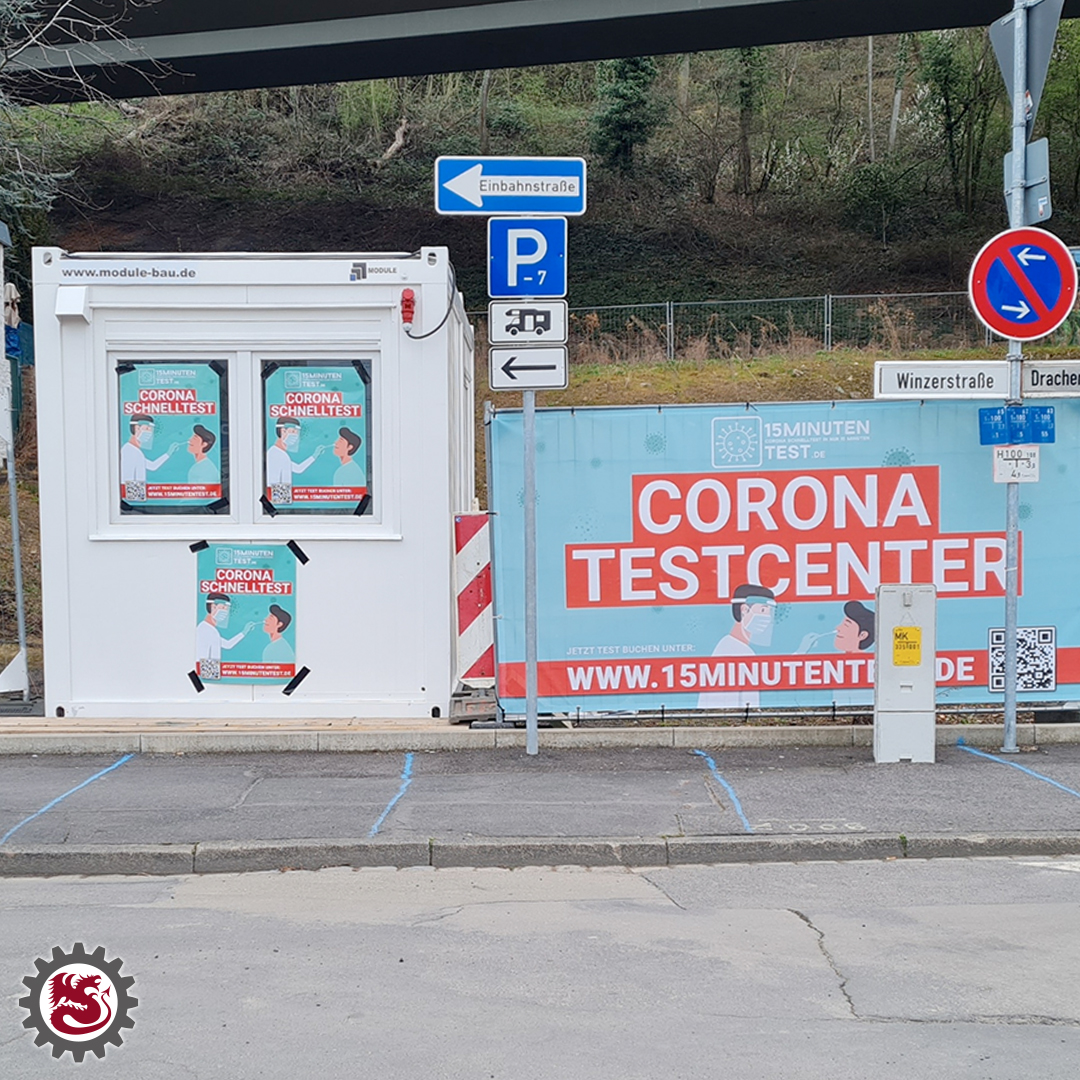 Drachenfelsbahn's tweet photo. Seit heute (Karfreitag) besteht die Möglichkeit in unserem neuen #Testzentrum vor der Talstation der #Drachenfelsbahn einen #Corona-Schnelltestes durchführen zu lassen. 
Weitere Infos unter: https://t.co/HCyUXVLhSg
.
.
#Siebengebirge #Königswinter  @DeinNRW @RegionBonn https://t.co/DUa6lCbVCp