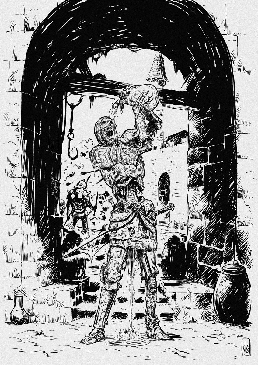 JagobaLekuona's tweet photo. Esbozo Diseño personaje
Ilustración
#jagobalekuona #nomuerto #undead #espadaybrujeria #swordandsorcery #blackandwhite #blancoynegro #ilustracion #illustration https://t.co/pmjxEzR0I7
