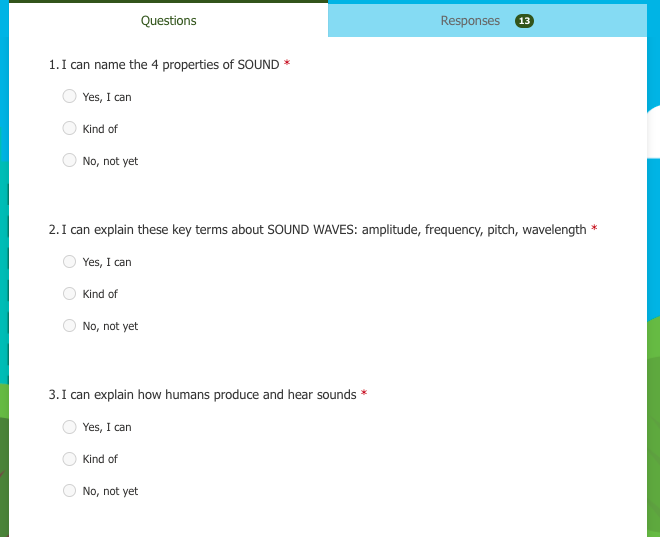 msbernalkeren's tweet photo. Another great use of #MicrosoftForms 💻
@MissBFuerth and I gave our students a self-assessment so we could see how they rated themselves on what we have learned this wk for #math and #science. It will really help us gauge what topics we need to review before our quiz! @GEVSchool https://t.co/X5shBrZCDg