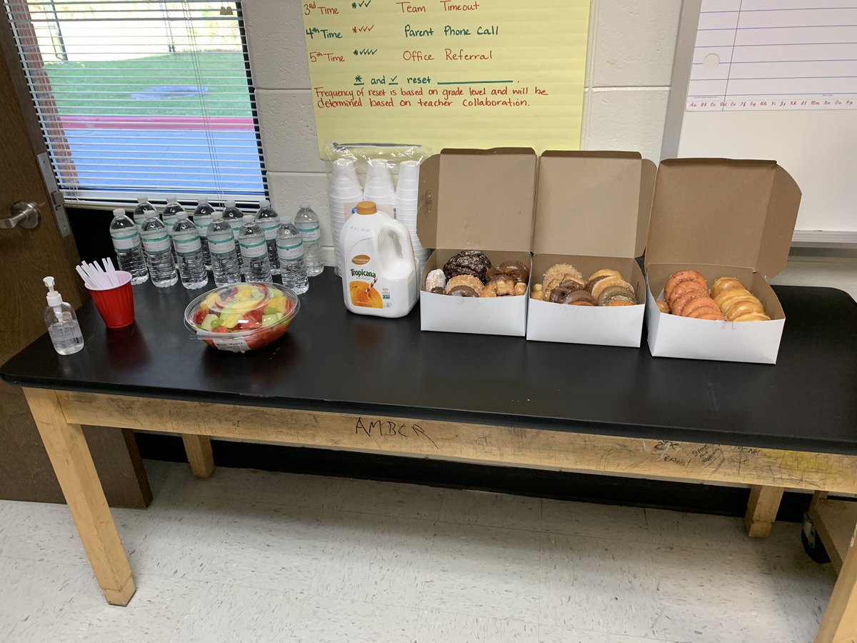 LewisJustyce's tweet photo. #MeanwhileAtTheCreek
In celebration of Kindness Week, @KrystalRainey & I provided breakfast for the 8th grade team and the @CCMSScience department!
#FCSZone3PBIS
#PBISKindnessWeek https://t.co/L6QIzKgbQm