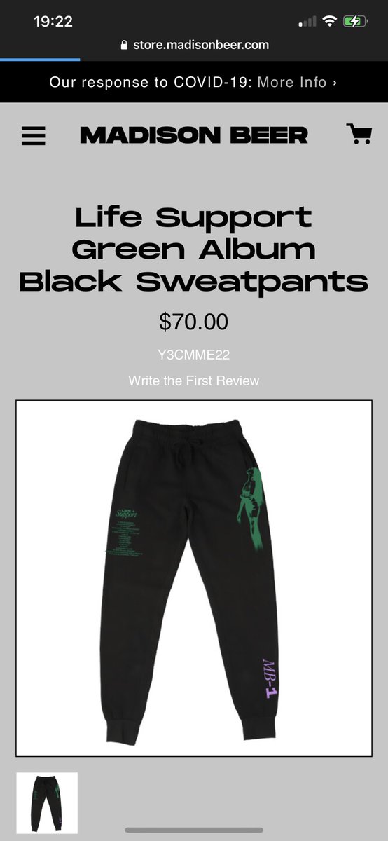 defauItsmeb's tweet photo. @madisonbeer @madisonbeer what do i get bestie? already got the white joggers https://t.co/ltlQPzdmWm