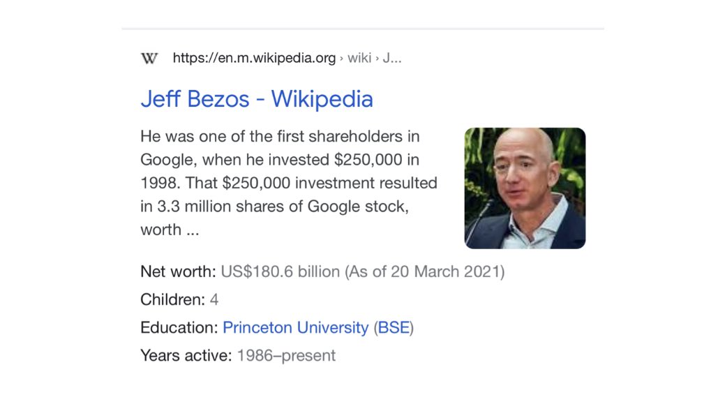 11/ For people asking about Bezos and Google