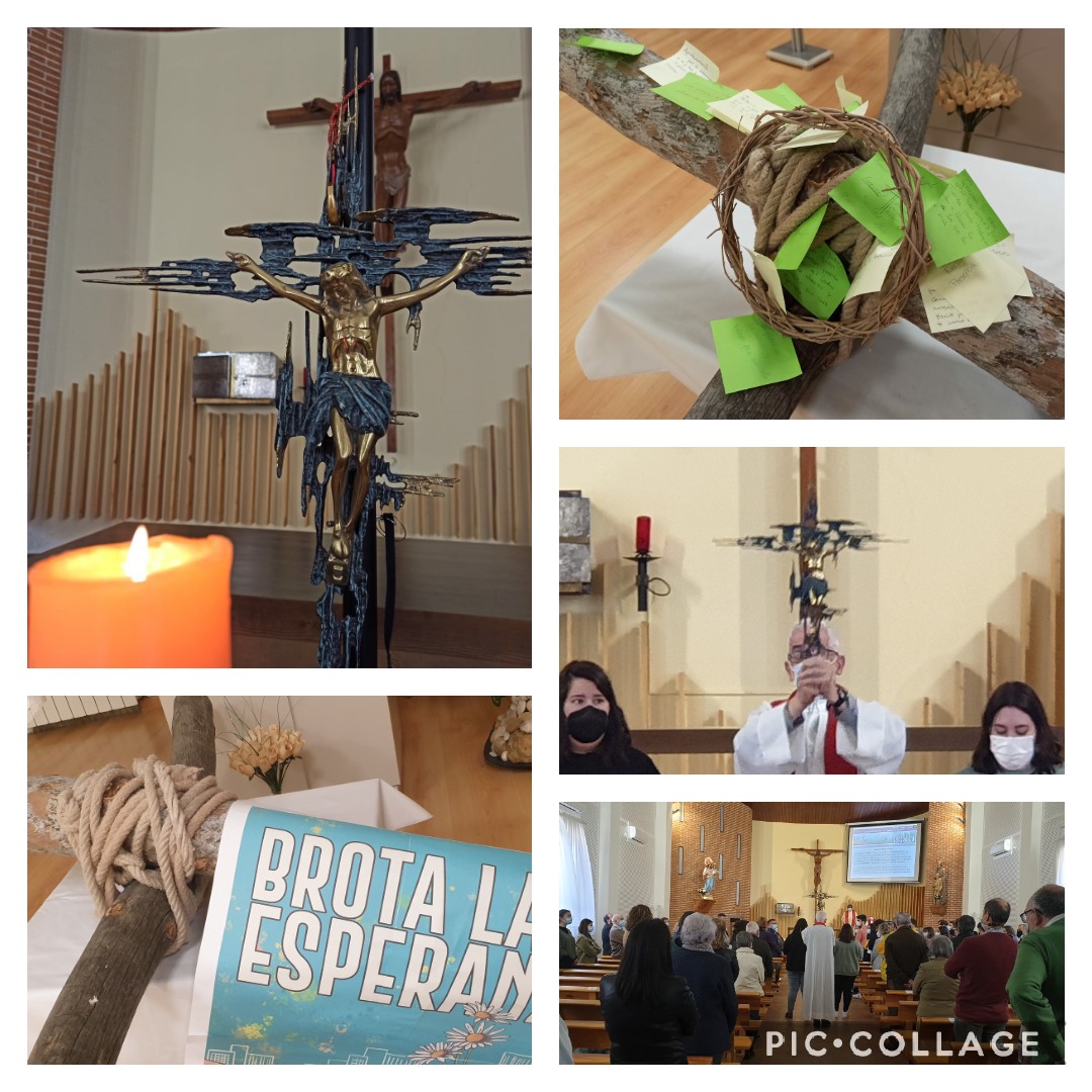 salesloyola's tweet photo. VIERNES SANTO. Como Familia Salesiana, nos hemos reunido en torno a Jesús que camina hacia la Cruz. Contemplación, oración, agradecimiento y renovación de nuestra fe y esperanza ante su gesto de amor.
#PascuaSalesiana  #BrotaLaEsperanza https://t.co/HsttWSs0zQ