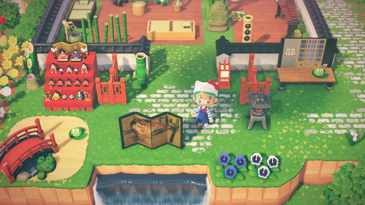 MeryMeriAn's tweet photo. Keroppi vibes! #AnimalCrossing #ACNH #NintendoSwitch #kerkerokeroppi #keroppi https://t.co/lQdlqdo0M3