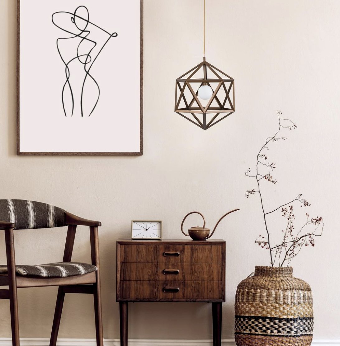 Now more than ever we are looking at ways to embrace a global influence into our homes. Enrich your space with deep tones and textures, vibrant patterns and metallic light fittings, like this one from <a href="/Iconic_Lights/">Iconic Lights</a> #interior #design #interiordesign