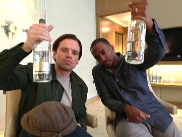 lovelytarol's tweet photo. cheers to this weeks episode is all i gotta say #FalconAndWinterSoldier https://t.co/QHYQZ0ui3A