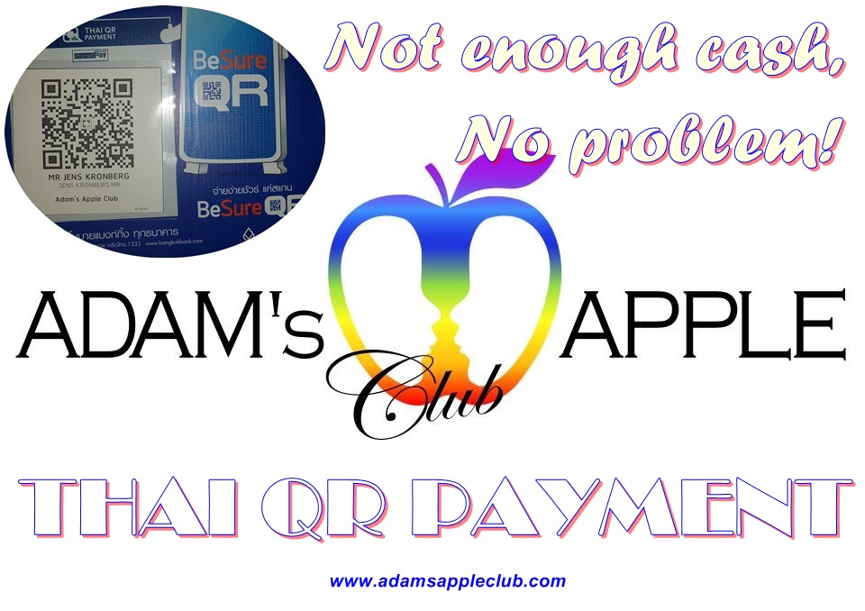 adamsappleclub's tweet photo. Not enough cash, no problem at Adam's Apple Club in Chiang Mai, you can now also make cashless payments. In our Host Bar, we also offer the possibility of cashless payment with THAI QR PAYMENT
#thaiqr #qrcodepayment #hostbar #GayBar #ChiangMai #bargay #บาร์โฮสสันติธรรม #Barhost https://t.co/gLNX8IqI7n