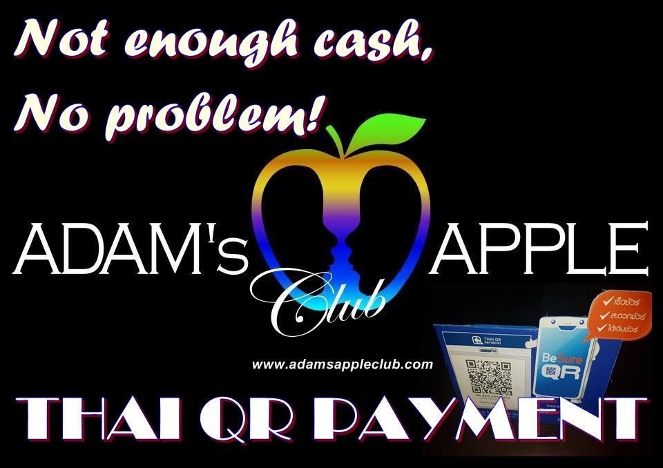 adamsappleclub's tweet photo. Not enough cash, no problem at Adam's Apple Club in Chiang Mai, you can now also make cashless payments. In our Host Bar, we also offer the possibility of cashless payment with THAI QR PAYMENT
#thaiqr #qrcodepayment #hostbar #GayBar #ChiangMai #bargay #บาร์โฮสสันติธรรม #Barhost https://t.co/gLNX8IqI7n