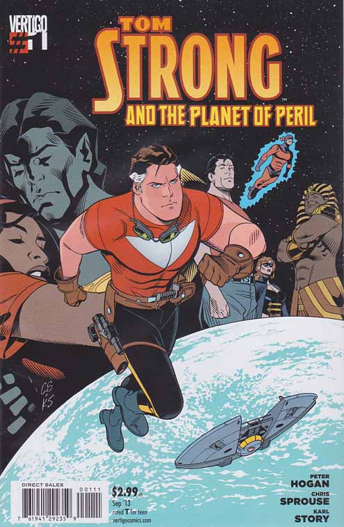 #TomStrong and the Planet of Peril #1 (2013) #ChrisSprouse Cover & Pencils, #PeterHogan Story At last, it's the return of Tom Strong-too bad he's powerless!! amazon.com/dp/B091G4ZV9C?…