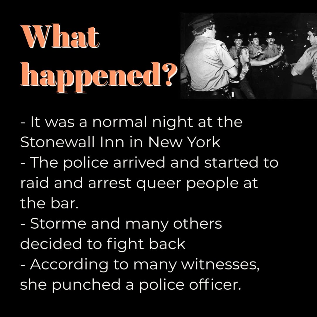 cnhb84's tweet photo. Storme DeLarverie, a singer and leader in the Gay Rights Movement in 1969 🏳️‍🌈 https://t.co/tTnbf1kTW5