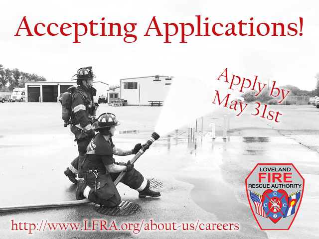 LovelandFRA's tweet image. We are now accepting applications for our Firefighter Eligibility List! Apply before May 31st. For more information visit lfra.org/about-us/caree…