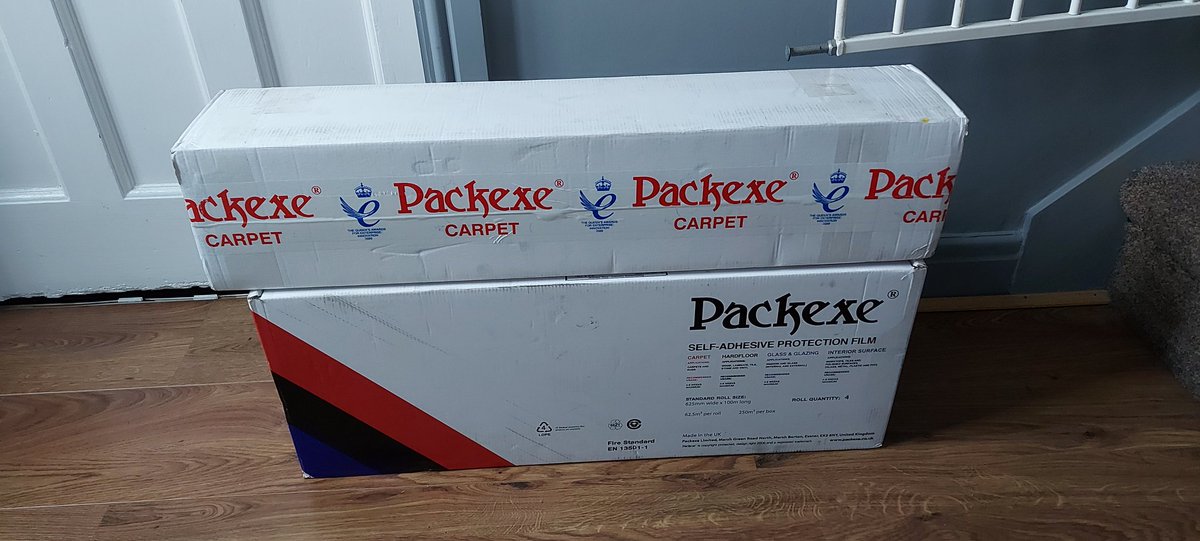 NTorranoHarling's tweet photo. Thank you to Vicky @victorycolours for sorting me out with some @Wallrocklining and #easypaste at the 11th hour! And thanks to @packexe for the delivery of their dispensers and floor protections. Looking forwards to using all these products 👌👏 https://t.co/MjmlovYwxH