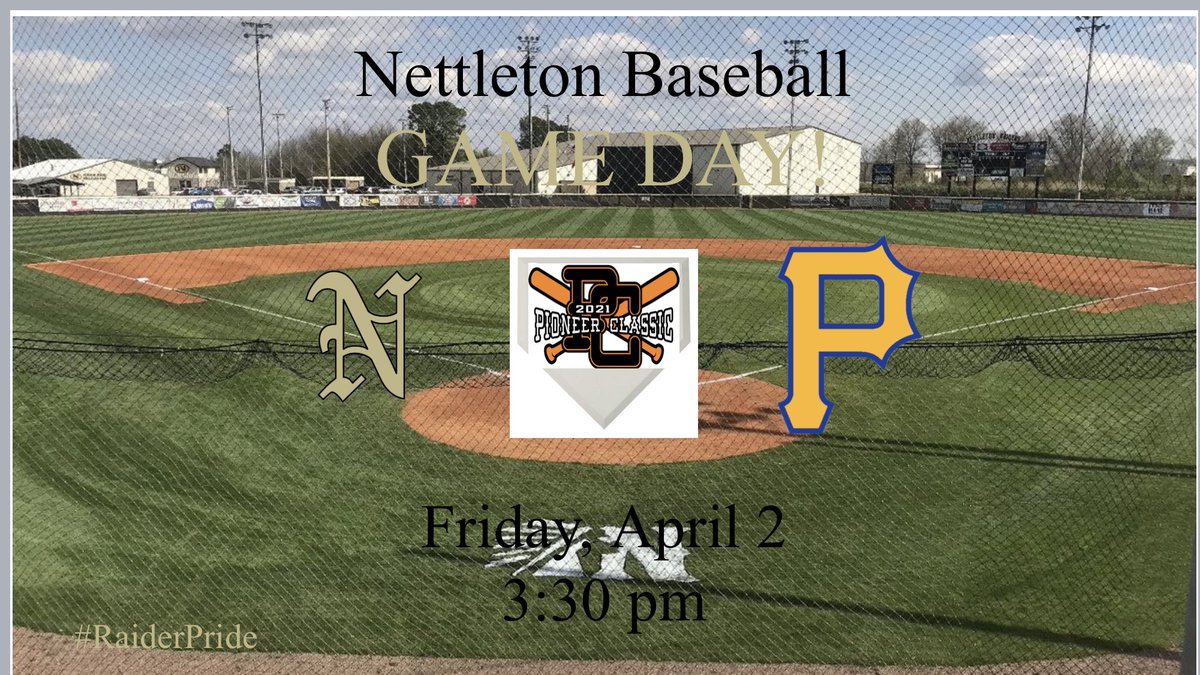 NRaidersbsb's tweet photo. ‼️GameDay‼️

Raiders take on the Gosnell Pirates in the first round of the Pioneer Classic in Batesville. Game time is 3:30.
#RaiderPride 
#GoRaiders https://t.co/jhyKIk4Rrf