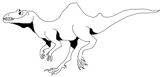 hey what's the name of the dinosaur with the funny shark fin on its back. I can't find/remember it at all. ms paint scribble for reference 