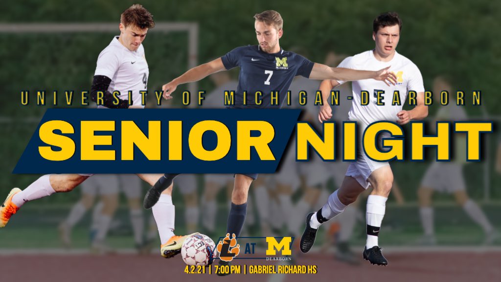 UM-Dearborn Athletics (@goumdearborn) on Twitter photo 〽️⚽️ SENIOR NIGHT!!
<a href="/UMDearbornMSoc/">UM-Dearborn MSoccer</a> takes on Lourdes at home for their Senior Night
7:00 pm | Gabriel Richard HS
Live links: athletics.umdearborn.edu/sports/msoc/20…
#bornBLUE 〽️⚽️ SENIOR NIGHT!!
<a href="/UMDearbornMSoc/">UM-Dearborn MSoccer</a> takes on Lourdes at home for their Senior Night
7:00 pm | Gabriel Richard HS
Live links: athletics.umdearborn.edu/sports/msoc/20…
#bornBLUE