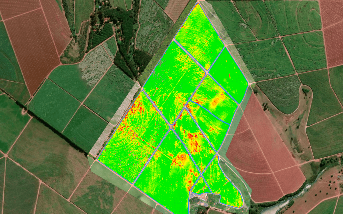sensefly's tweet photo. It's critical to understand a crop during development to fully maximize its yield potential. Collected Feb. 2021 with the #eBeeAg drone over São Paulo, #Brazil, this data shows #corn nearing the end of its vegetative production stage: https://t.co/VoWuJKWxH6 #DataCaptureFriday https://t.co/aR9tsdmI08