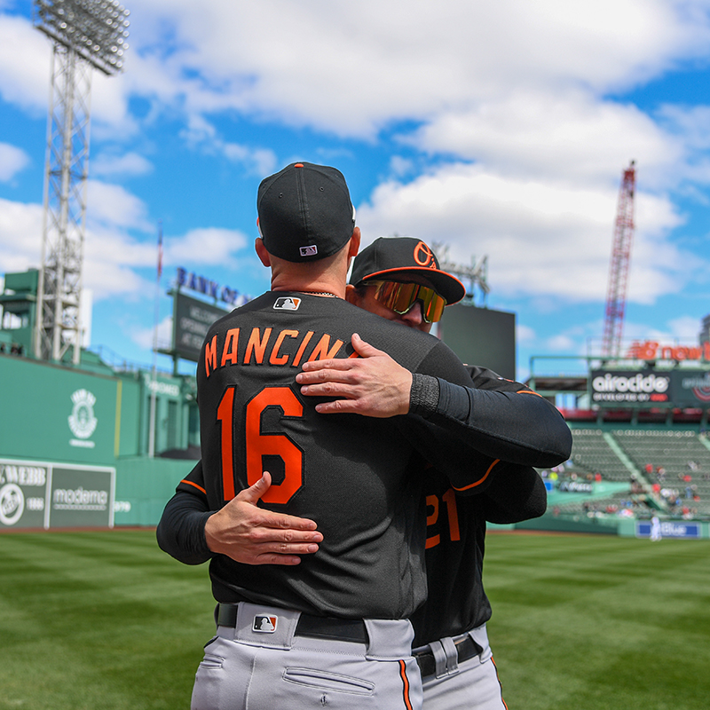 MLB's tweet photo. Good to have you back, @TreyMancini! 👋🧡 https://t.co/sDH6MKrkLY