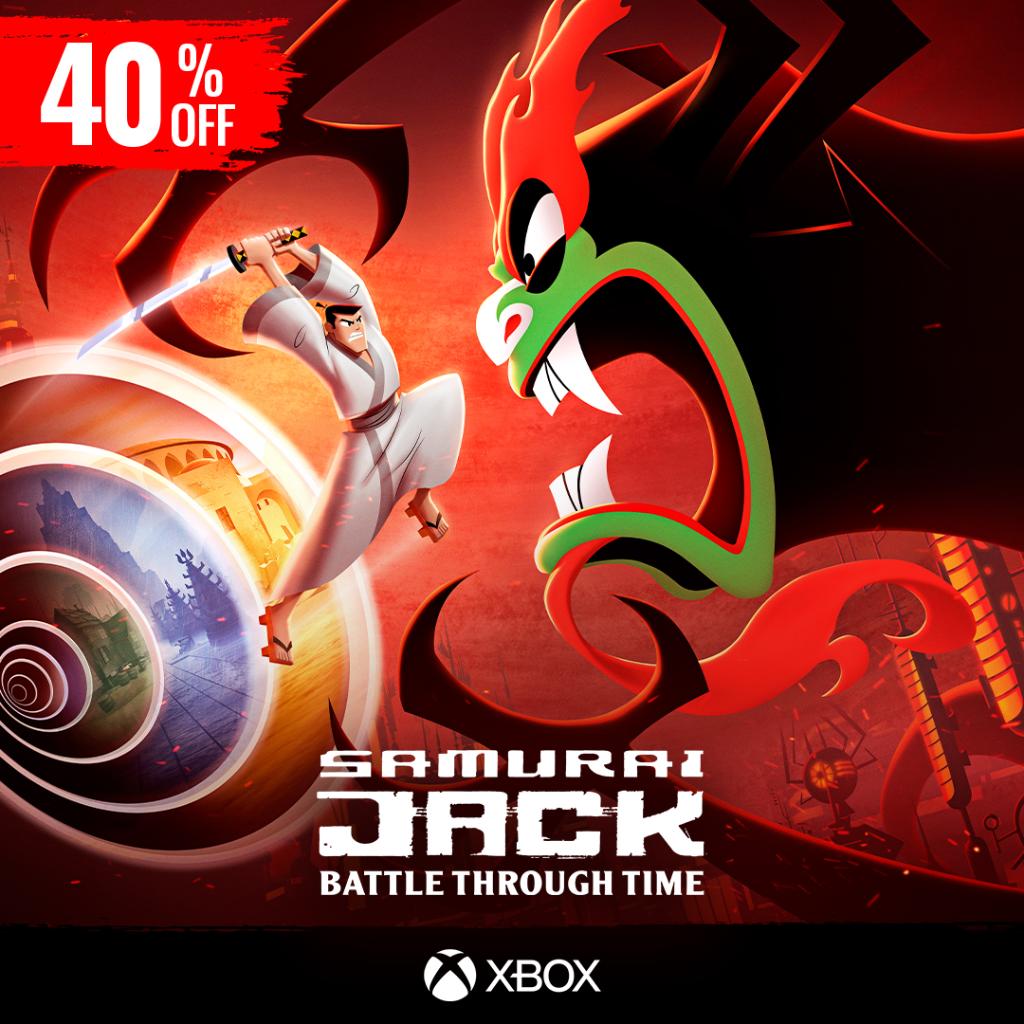 Samurai Jack: Battle Through Time is 40% OFF now on Xbox.

Don't fall victim to Aku's money gains. Get it now, for cheaper.