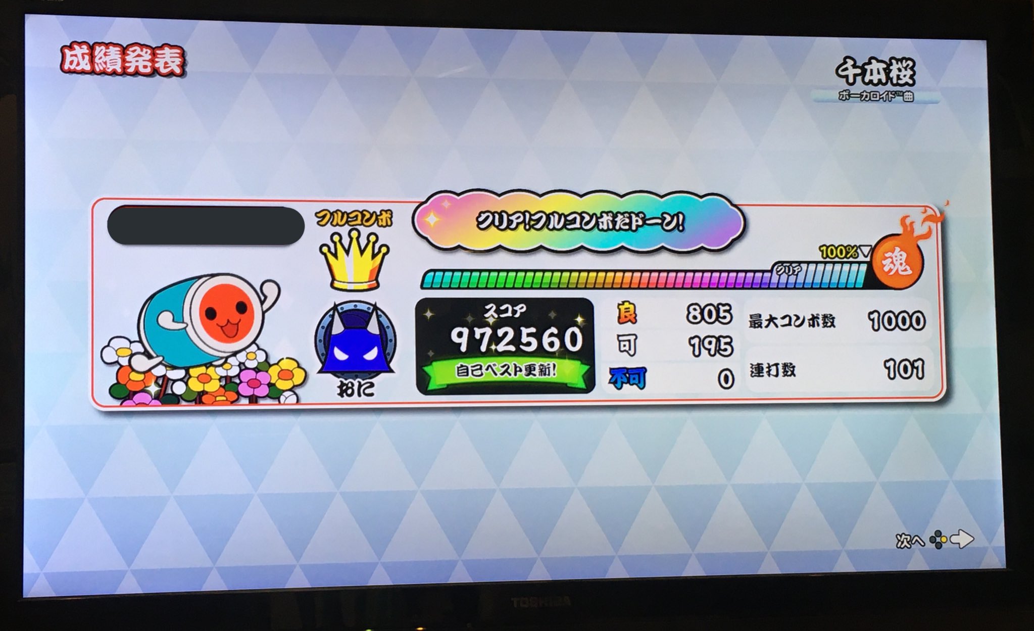 とある高校生ジャンカーt 千本桜裏フルコン 太鼓の達人 フルコンボ 千本桜 裏譜面 T Co Jrr5qxgdza Twitter