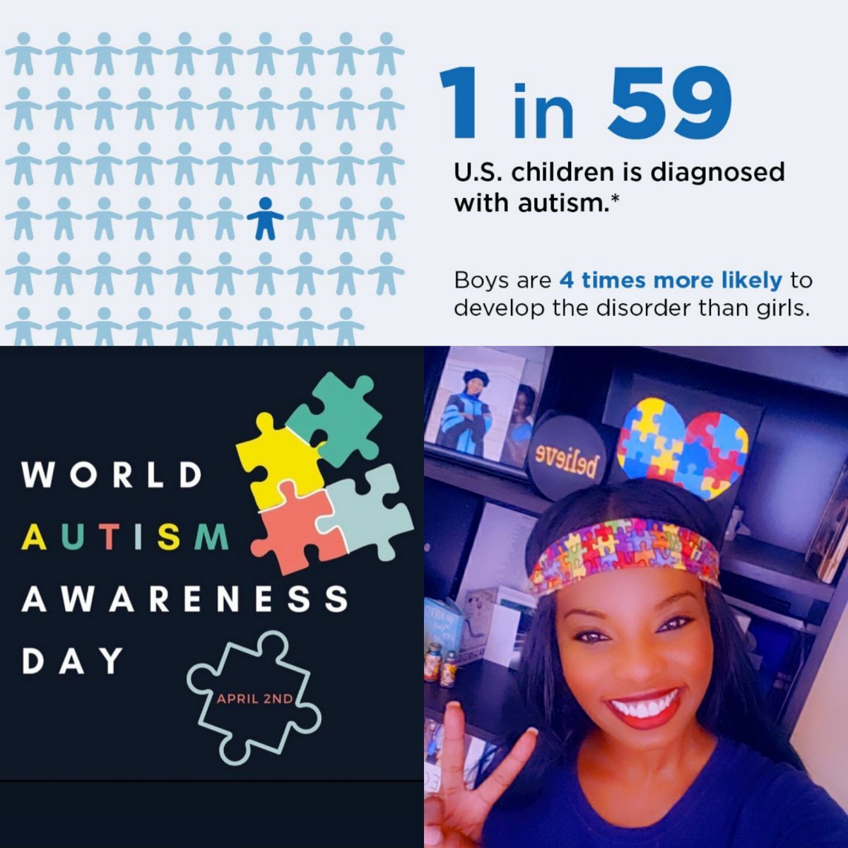 JaquaLewis's tweet photo. I'll Support Autism Here Or There, I'll Support Autism Everywhere!"

Happy World Autism Awareness Day! 💙♥️💛

@palmbeach0200 https://t.co/Jco65MAY3L