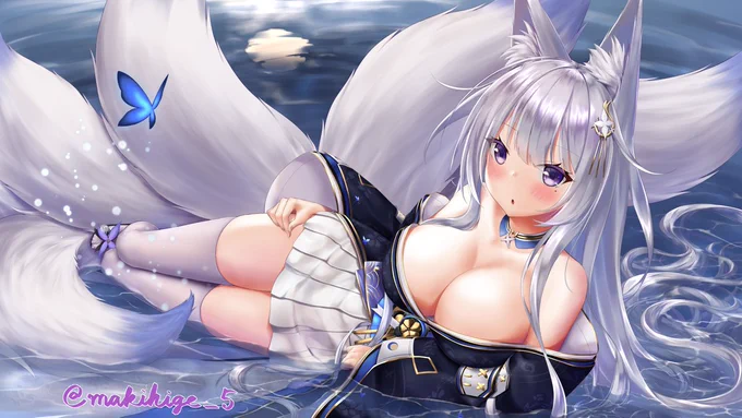 #見た人も無言で白髪美少女貼れ
#アズールレーン 