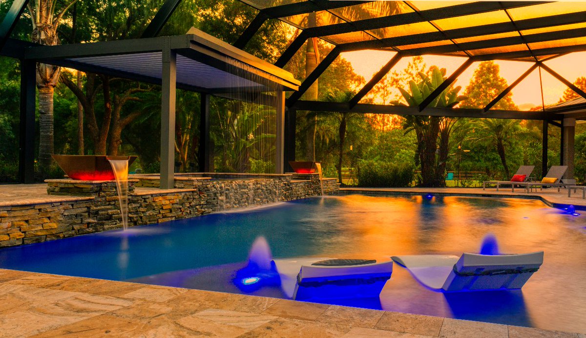 The #PoolOfTheWeek showcases the 2020 #AwardsOfExcellence winners from the PHTA. This week won GOLD in the Screened Enclosed Residential Pools category. Pool by <a href="/SUPERIORPOOLS1/">SUPERIOR POOLS</a> in Port Charlotte, Florida. //