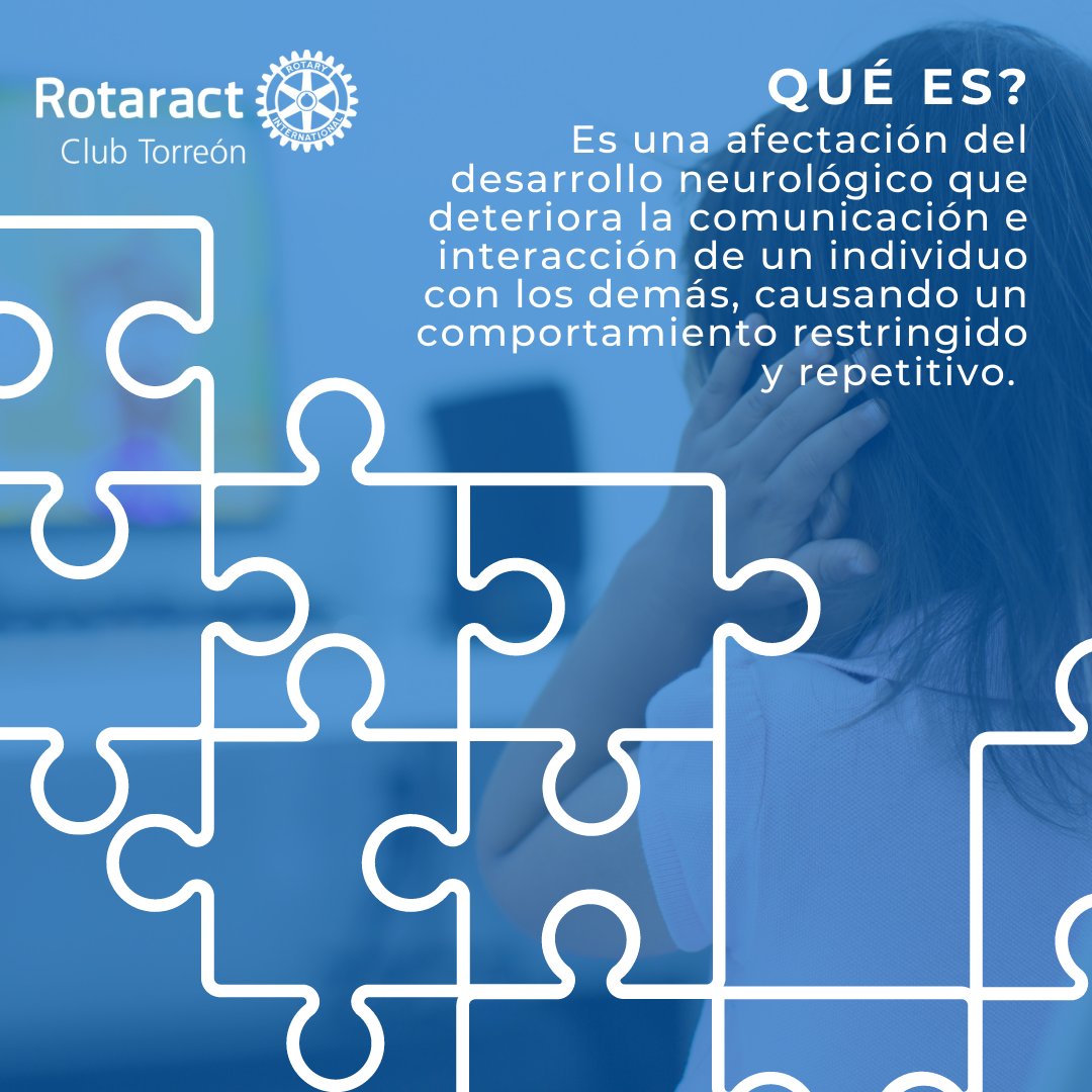 RotaractTorreon's tweet photo. En este día pongamos en relieve la necesidad de contribuir a la mejora de la calidad de vida de las personas con autismo.
#D4110 #rotaract #rotaractclub #rotaracttorreon #rotaractmexico #rotaryinternational  #diamundialautismo #worldautismday #autismo #TEA #Torreon https://t.co/nl9FDDV1ir