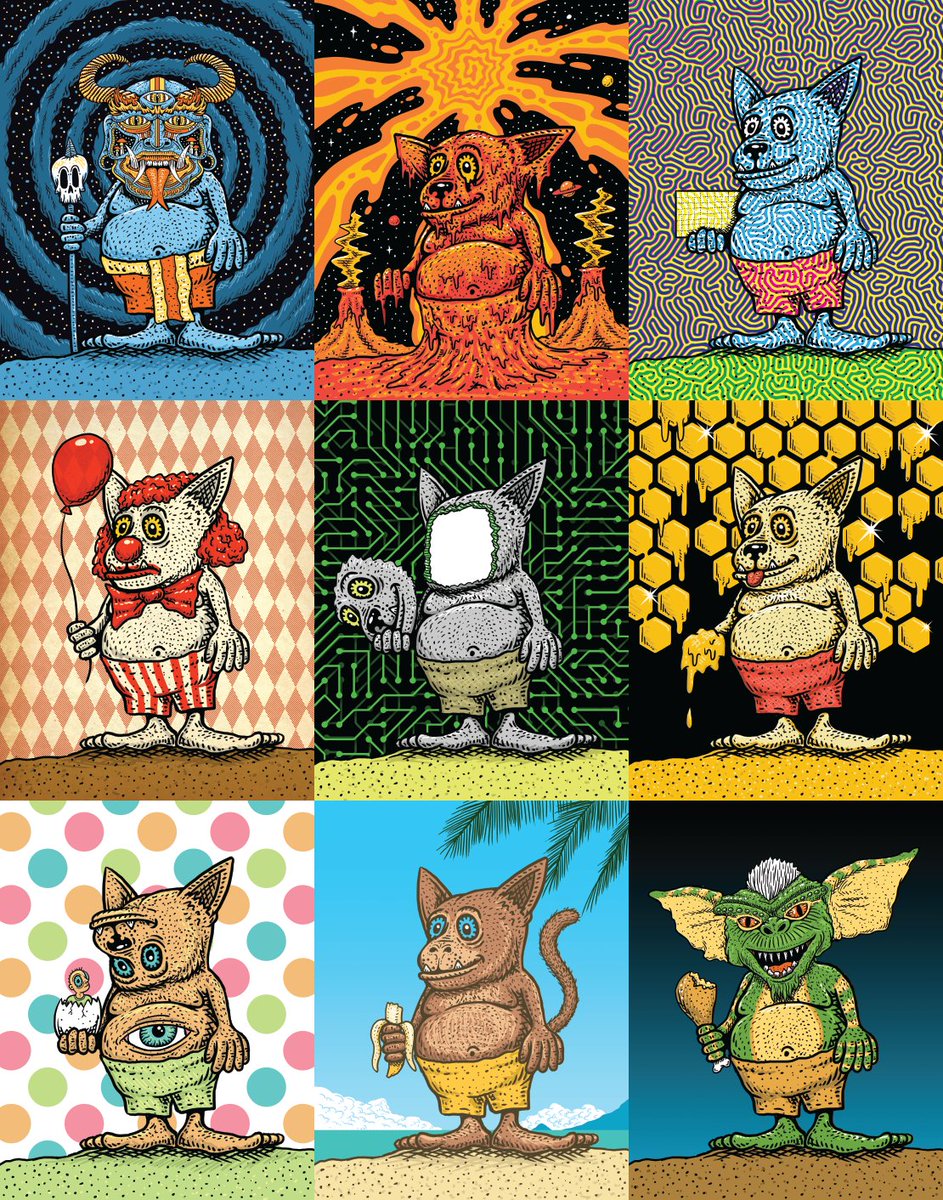 OneDropDesignS1's tweet photo. New Gremlin Collection #NFTs drop now.
#nftart #NFTcollection #cryptoartist #Cryptoart #digitalart #NFTCommuty #Cryptopunk #Notapunk
https://t.co/cT3hSKAhXP https://t.co/ZNAFF8mVm1