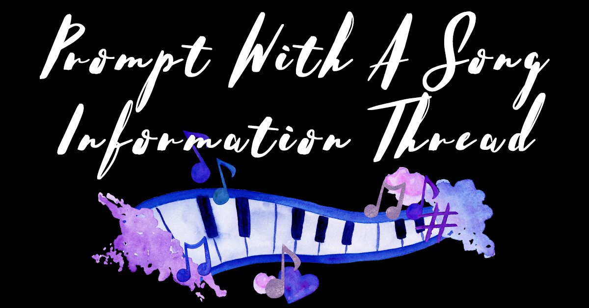 🎶 Welcome to Prompt with a Song Fest! 🎶

Here is all you need to know about getting involved in thr current fest!

AO3: archiveofourown.org/collections/Pr…
CC: curiouscat.me/promptwithason…