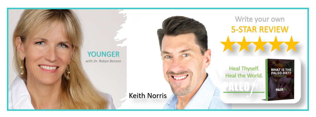 How can plant medicine and psychedelics help? Find out from my new YOUNGER podcast guest, Keith Norris – author, former standout athlete, military veteran and co-founder of the largest Paleo platform in the world, Paleo f(x)™.
robynbenson.com/podcasts/