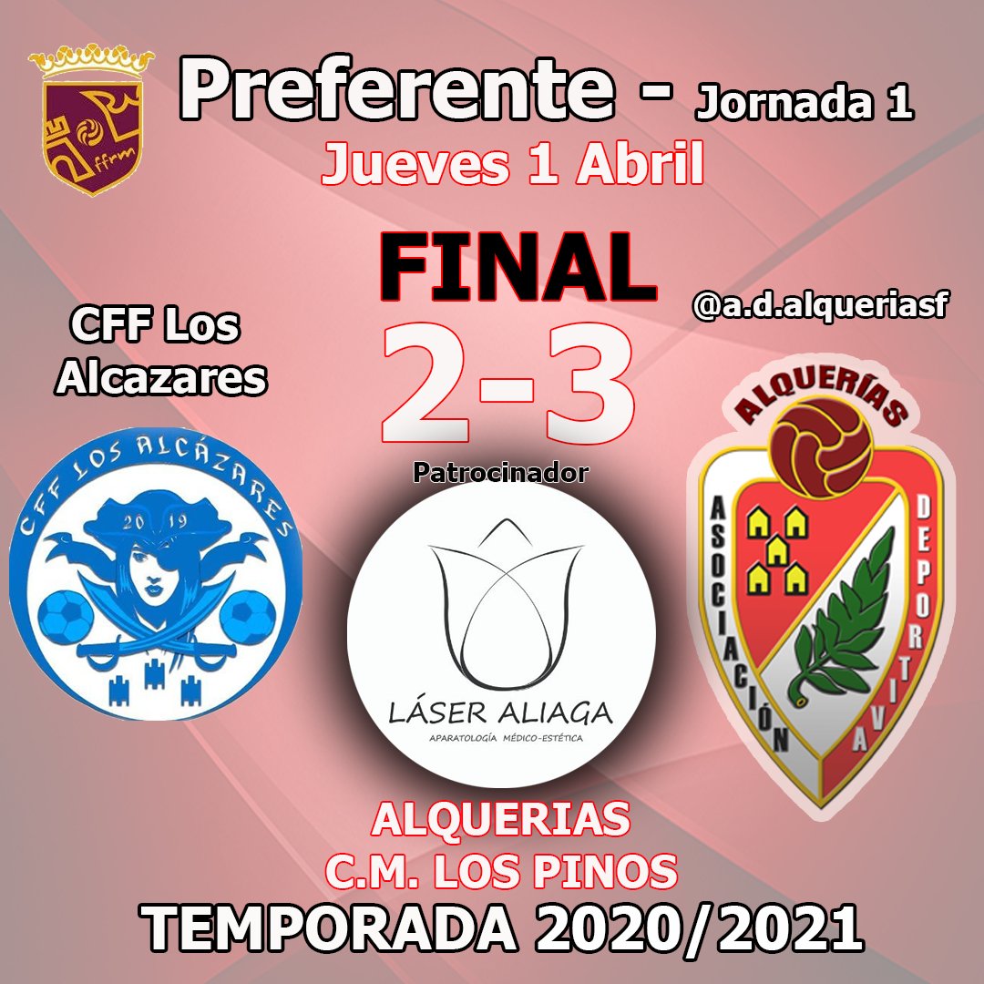 EFFMAlquerias's tweet photo. CFF Los Alcazares  2
A.D. Alquerías Láser Aliaga 3
Ainara ⚽️⚽️
Bár ⚽️ https://t.co/b4yf7IsESh